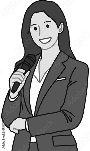 비즈니스-걸-4-흑백