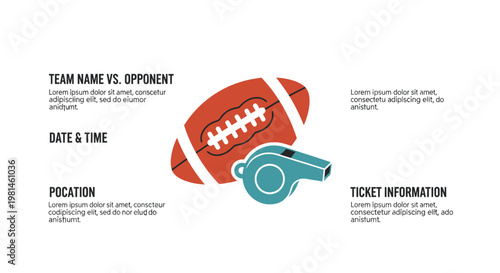 American Football Game Elements and Information.