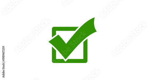 A green checkmark icon in a square box, symbolizing approval and confirmation.