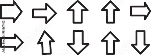 Abstract geometric shapes with directional arrows and angles Vector