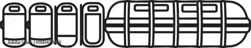 Fotografija Hand-drawn illustration of the word aaaaa in bold black letters Vector