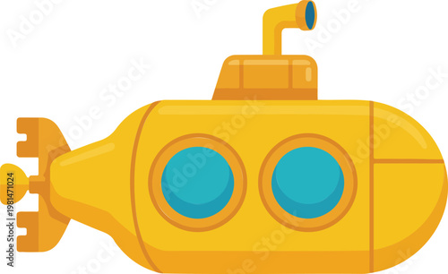 Flat cartoon-style illustration of a bright yellow raincoat with a hood vector icon for autumn weather and rain protection concepts.