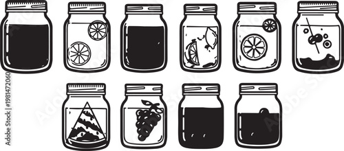 Assortment of energy drink cans with various flavors and designs Vector