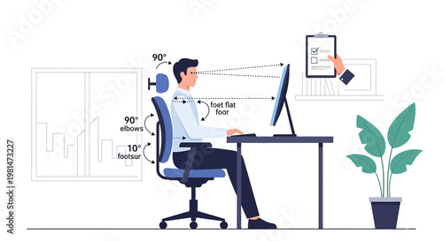 Ergonomic Office Chair Setup: Correct Posture for Healthy Sitting at Desk