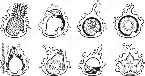 Illustration of various breeds of dogs with their favorite snacks Vector