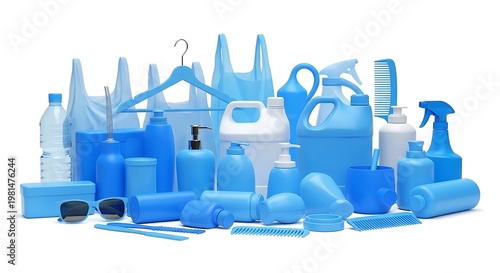 Collection of Cleaning Products and Supplies for Household and Commercial Use