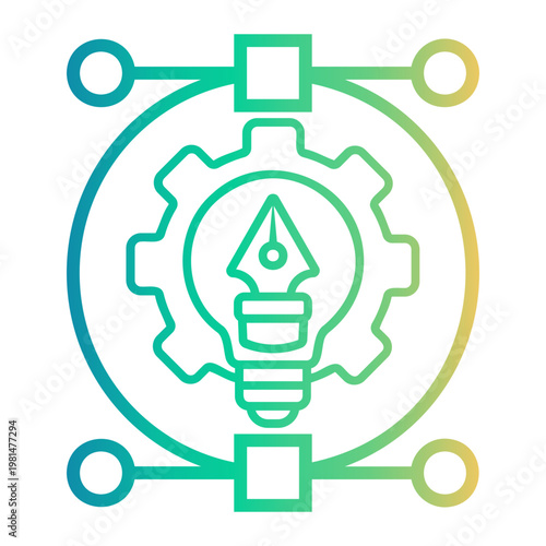 logo Line Gradient Icon