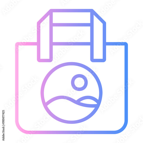 bag Line Gradient Icon