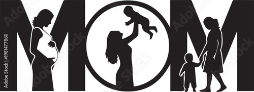 Floral pattern with blooming flowers and buds on stems for stencil design or decorative botanical illustration for spring season.