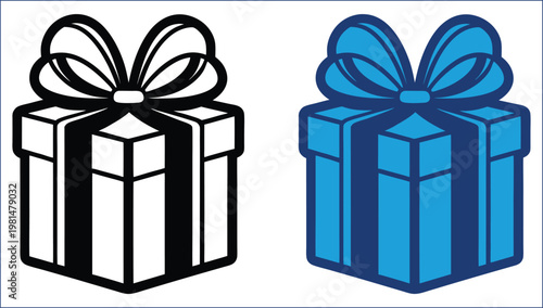 Wrapped gift box vector design for celebration, surprise and present concept. Symbolizing giving, joy and special occasion