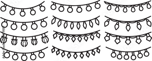 Hand-drawn wave-like pattern with repeating curved lines and circles Vector