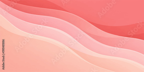 Pink abstract wave silk fabric background with soft flowing texture and modern vector design