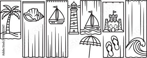 Ancient egyptian artifacts and symbols of power and culture Vector