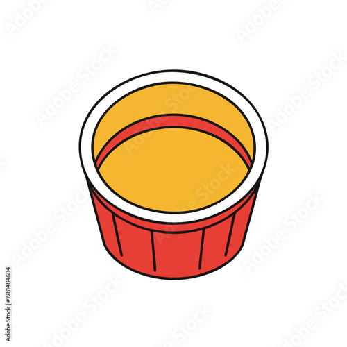 Delicious Hot Soup in a Red Cup for Comfort Food and Warm Meals