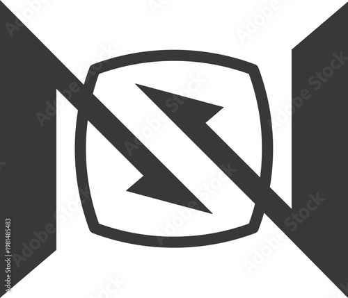 the logo consists monogram of the letter NS and Arrows. Forward and backward arrows, Abstract, outline and elegant.