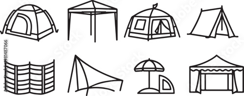 Various types of wooden furniture including chairs, tables, and shelves Vector