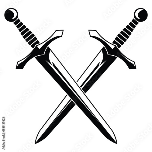 two crossed swords