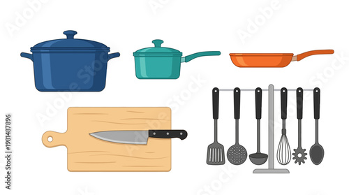 Kitchen Cooking Utensils and Tools.