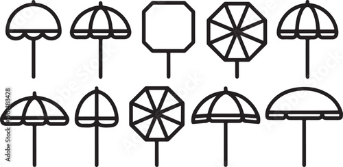 Black and white line drawings of various chair designs showcasing different styles Vector