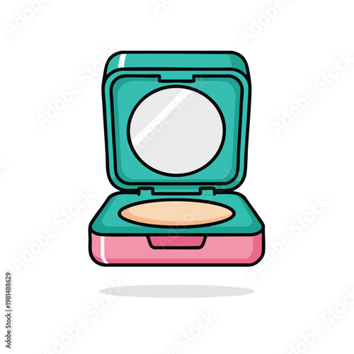 Cute Compact Makeup Case with Mirror for Travel and Personal Use