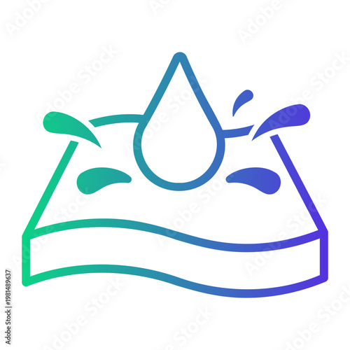 fabric Line Gradient Icon