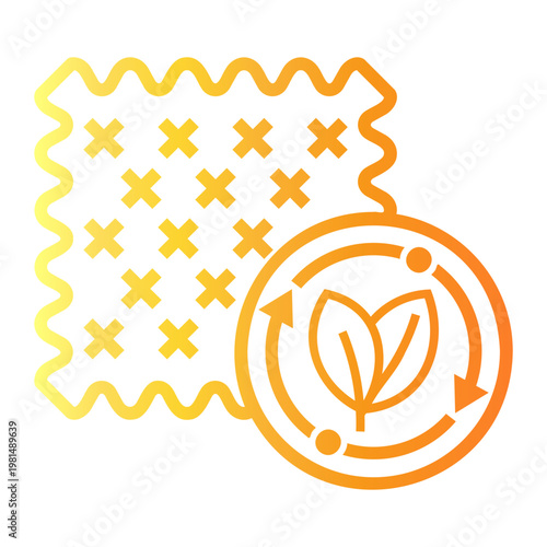 fabric Line Gradient Icon