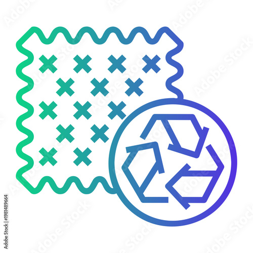 fabric Line Gradient Icon