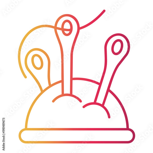 pincushion Line Gradient Icon