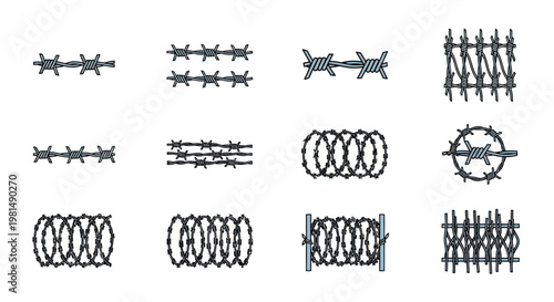 Barbed Wire Collection: Various Designs and Styles for Security and Containment