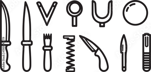 Hand-illustrated letters of the english alphabet in uppercase Vector