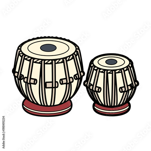 Indian tabla drums musical instruments