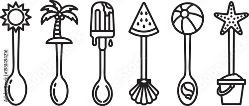 A collection of stylized vintage lamp illustrations with unique designs Vector
