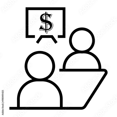 negociation Line Icon