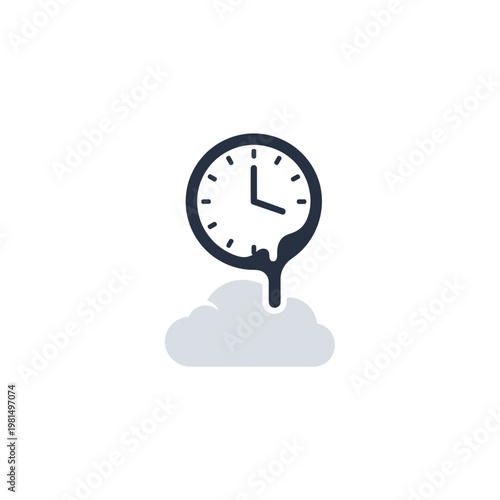 Clock on a magnifying glass.