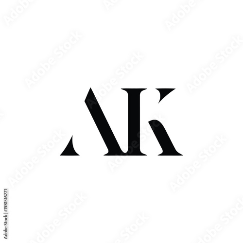 Luxury AK Letter Monogram Logo design