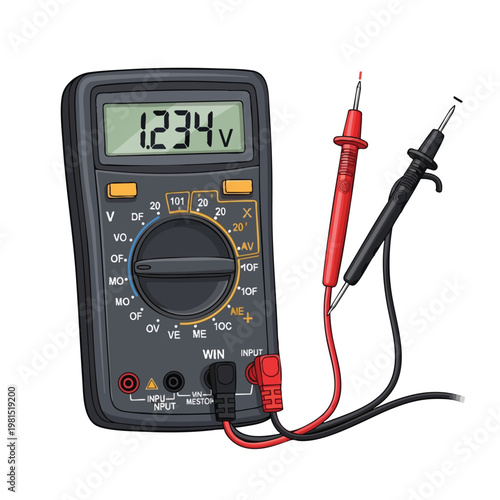 Digital Multimeter for Electrical Testing and Measurement