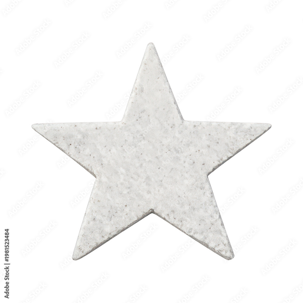 Fototapeta premium PNG Textured white star shape