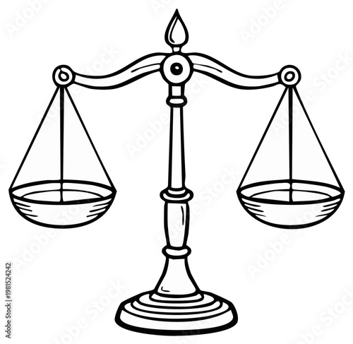 Illustration of a Simple Balance Scale