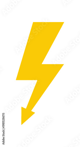 Free Download Yellow Lightning Bolt Symbol Icon, Danger Sign, Energy Power, Electricity Warning - GFXLoad