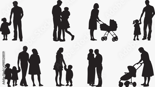 A gentle silhouette of a loving mother cradling her infant, conveying profound maternal affection, nurturing care, and the intimate bond between a new mother and her baby.