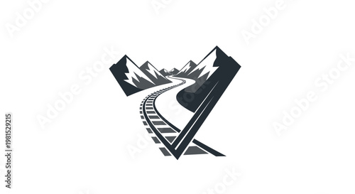 Mountain Road and Railway Journey Through Scenic Landscape