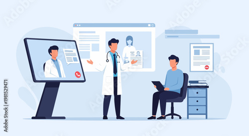 Online Doctor Consultation: Doctor and Patient Connect via Video Call for Telemedicine