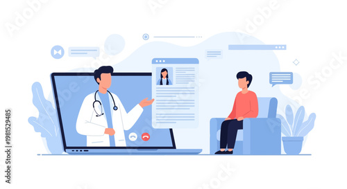 Online Doctor Consultation: Doctor and Patient Connect via Video Call for Telemedicine