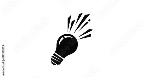 Lightbulb icon represents a creative idea or a sudden spark of inspiration for innovative business growth.
