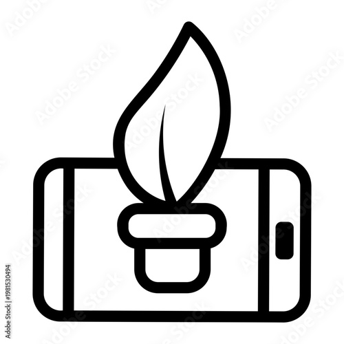 electricity Line Icon