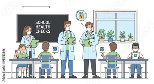 School Health Checks Conducted by Medical Professionals.