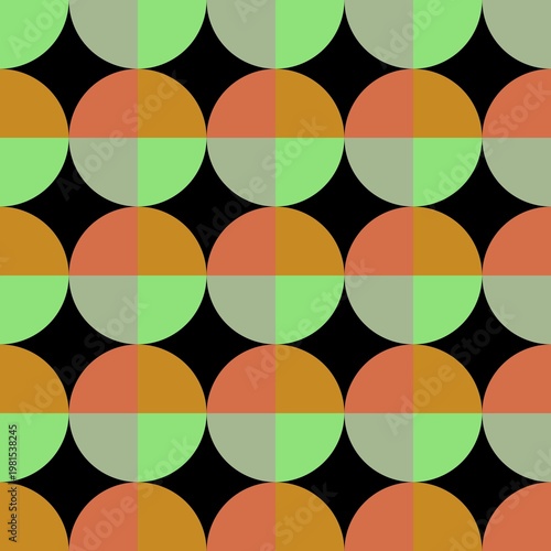 Colorful seamless geometric pattern - Repeat wallpaper - Funky background with geometric