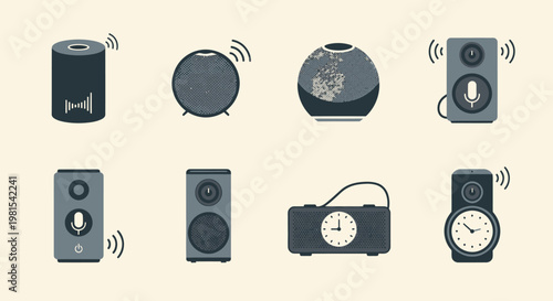 Smart Speaker Collection: Digital Voice Assistant, Bluetooth, and Audio Devices