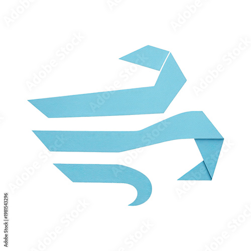 Free Download PNG Origami-style blue eagle silhouette - GFXLoad