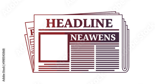 Newspaper Front Page Headline News.